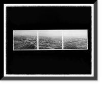 Winter view of pollution, Reno from the hills above West 7th Street, looking east, 1990: a triptych, Vintage Print
