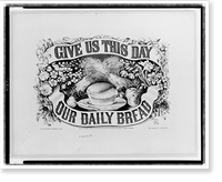 Give us this day our daily bread - 3, Vintage Print