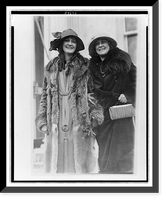 Miss Ruth Malcomson of Phila., the Miss America of 1924, and her mother, Mrs. Augusta Malcomson, at the White House visiting President Coolidge, Vintage Print