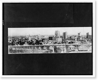 Historic Framed Print, Dallas - Oak Cliff Viaduct, Dallas, Texas,  17-7/8" x 21-7/8"