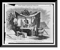 Camp scenes - an army drug store - the hospital steward.from a sketch by our special artist, Joseph Becker, Historic Print