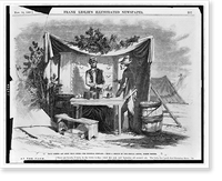 Camp scenes - an army drug store - the hospital steward.from a sketch by our special artist, Joseph Becker, Historic Print