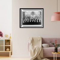 Historic Framed Print, [Vienna Choirboys performing in church],  17-7/8" x 21-7/8"