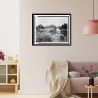 Kern Island canal head gate, 2 1/2 miles N.E. of Bakersfield, Kern County, Cal. Classic, Vintage Print