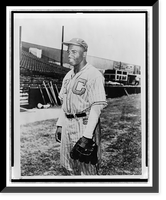 Jackie Robinson in Kansas City Monarchs uniform, Antique Print
