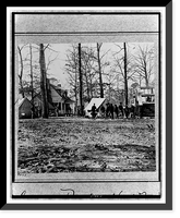 Historic Framed Print, General Butler's Head Quarters, Chapin's farm,  17-7/8" x 21-7/8"