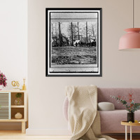 Historic Framed Print, General Butler's Head Quarters, Chapin's farm,  17-7/8" x 21-7/8"
