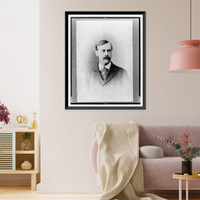 Historic Framed Print, [C.D. Hess, head-and-shoulders portrait, facing slightly right],  17-7/8" x 21-7/8"