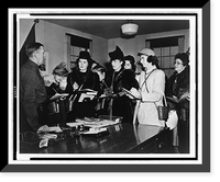 Women reporters tour Fort Meade, Vintage Print