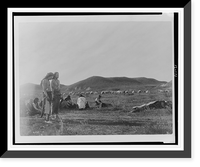 Historic Framed Print, Before the final journey. Cheyenne,  17-7/8" x 21-7/8"