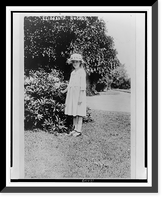 Historic Framed Print, [Elizabeth Hughes, full-length portrait, standing, facing front],  17-7/8" x 21-7/8"