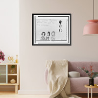 Historic Framed Print, God would be displeased with the three girls for their meanness.World Telegram & Sun photo by Ed Ford.,  17-7/8" x 21-7/8"