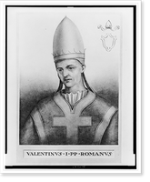 Historic Framed Print, Valentinus I PP Romanus,  17-7/8" x 21-7/8"