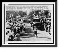 Crowd of students, sightseers, and the press waiting outside Central High School, Little Rock, Arkansas.United Press Telephoto. Classic, Historic Reproduction