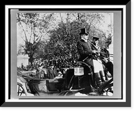 Adm. George Dewey, in uniform, riding in a horse-drawn carriage with an unidentified man Classic, Historic Reproduction
