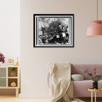Adm. George Dewey, in uniform, riding in a horse-drawn carriage with an unidentified man Classic, Historic Reproduction
