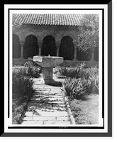 In the Cloisters, Ft. Tryon Park, New York City, Historic Print