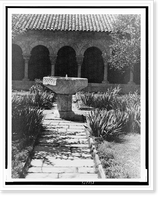 In the Cloisters, Ft. Tryon Park, New York City, Historic Print