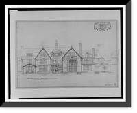 Ishpiming, William S. Corby house (Chevy Chase, Maryland). Exterior. Elevation facing south.Arthur B. Heaton, architect. - 2 Classic, Vintage Wall Art