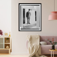 Historic Framed Print, [Male pilot in uniform],  17-7/8" x 21-7/8"