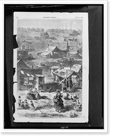 The squatters of New York. Scene near Central Park.sketched by. E. Wyand, Vintage Wall Art