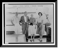 Henry Luce, Allen Dulles, Clare Boothe Luce, and Billie Cassady, (left to right) aboard the boat NIKI".taken by Air Attache Col. Emmett Cassady.", Vintage Print