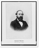 Historic Framed Print, Bernhard Riemann.nach einem Stich von Weger.,  17-7/8" x 21-7/8"