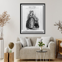 Fashions for January. Figures 1 and 2. Home dress and boy's costume.Voigt, Antique Wall Art