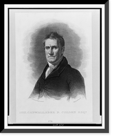 Historic Framed Print, Hon. Cadwallader D. Colden Esqr..Painted by Waldo & Jewett ; Eng by A. B. Durand.,  17-7/8" x 21-7/8"