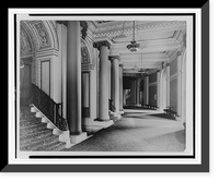 Hall in New Theater, New York City.F. Benj. Johnston, Antique Print