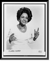 Clara Ward.photograph by Michael Denning, Antique Poster
