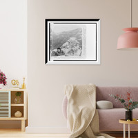 Historic Framed Print, Beautiful villas and roadways - from highest point above Hong Kong - 2,  17-7/8" x 21-7/8"