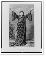 Historic Framed Print, Mrs. D.P. Bowers as Lady Macbeth.gravure Gebbie & Husson Co. Ltd.,  17-7/8" x 21-7/8"