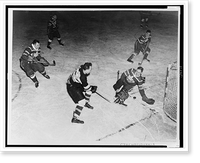 Historic Framed Print, Canadians beat Czechs in Olympic hockey,  17-7/8" x 21-7/8"