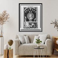 Historic Framed Print, Egbert King of the West Saxons, first Monarch of all England.desig. et sculpt. G. Vertue.,  17-7/8" x 21-7/8"