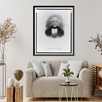 Martin Van Buren, head-and-shoulders portrait, facing front.engd. by V. Balch, from a daguerreotype, Historic Print