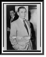 Historic Framed Print, [Meyer Lansky, half-length portrait, facing front].World Telegram & Sun photo by Al. Ravenna.,  17-7/8" x 21-7/8"