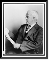 Historic Framed Print, [Robert Frost, half-length portrait, seated, facing left].World-Telegram photo by F. Palumbo.,  17-7/8" x 21-7/8"