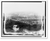 Aerial view of Washington, D.C., looking south, southwest, from old Providence Hospital, showing E Street, Duddington Place, F Street, S.E., between 1st and 2nd Streets, Antique Wall Art