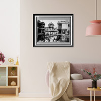 Historic Framed Print, Hong Kong. Central market,  17-7/8" x 21-7/8"