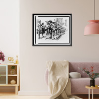 Historic Framed Print, [Marine rifle drill aboard ship],  17-7/8" x 21-7/8"