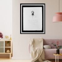 Historic Framed Print, [Giovanni Schiaparelli, head-and-shoulders portrait, facing front].R. Kastor.,  17-7/8" x 21-7/8"