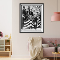 Jim Thorpe greeted by Mayor Gaynor (third from left) and other dignitaries in Olympic ceremony at City Hall, Antique Wall Art