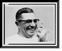 Vince Lombardi, head-and-shoulders portrait, facing right, Historic Print