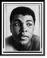 Historic Framed Print, [Muhammad Ali (Cassius Clay), bust portrait, facing front],  17-7/8" x 21-7/8"