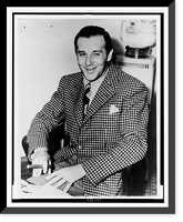 Historic Framed Print, [Bugsy Siegel, three-quarter length portrait, seated, facing front after his arrest for murder in Los Angeles],  17-7/8" x 21-7/8"