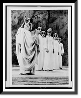 Historic Framed Print, Members of the New York City Ballet portray Noah, his sons and their wives in the world premier of Igor Stravinsky's dance drama, Noah and the flood" [...] on the CBS Television Network",  17-7/8" x 21-7/8"