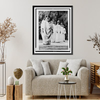 Historic Framed Print, Members of the New York City Ballet portray Noah, his sons and their wives in the world premier of Igor Stravinsky's dance drama, Noah and the flood" [...] on the CBS Television Network",  17-7/8" x 21-7/8"