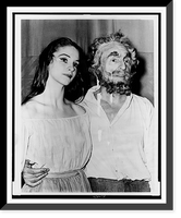 Suzanne Farrell with George Balanchine, half-length portrait, facing slightly right, at the N.Y. State Theater.World Telegram & Sun photo by Orlando Fernandez. Classic, Vintage Wall Art