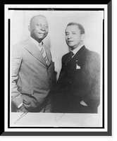 William Tubman and Edwin J. Barclay, half-length portrait, standing, Antique Poster